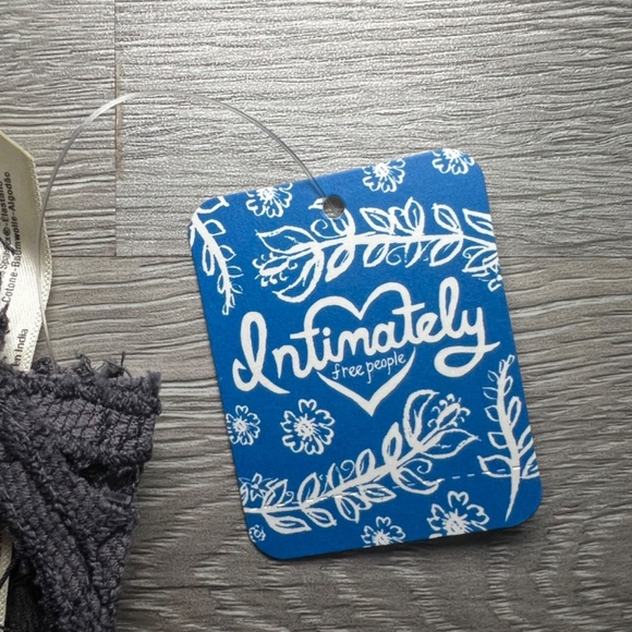 Free People Adella Bralette, Charcoal Gray , Sz Small (NWT) - Picture 7 of 9